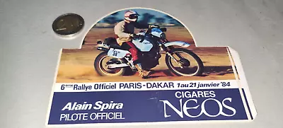 ALAIN SPIRA 6th PARIS DAKAR Moto Sticker/Sticker/Sticker/Sticker/Sticker In 1984 • $1.62