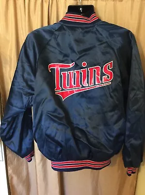 Minnesota Twins Vintage 80s Hartwell Starter MLB Baseball Satin Nick Jacket XL • $39