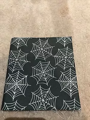 Halloween Moda Trick Or Treat 100% Cotton Half Metre Cobwebs • £9.50