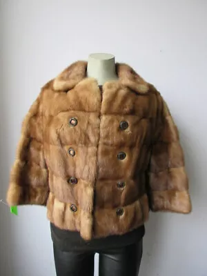 Women's Sz 8 Mink Fur Bolero Jacket MINT+ CLEARANCE SALE! • $115