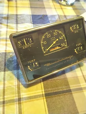 Guage Cluster Vintage Century Boat Amp Temp Tachometer Oil Fuel • $95