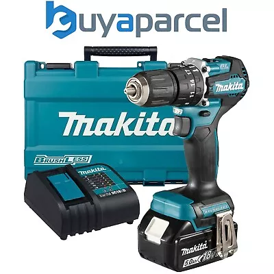 Makita DHP487 18V LXT Lithium Brushless Combi Hammer Drill Sub Compact 1 X 5AH • £159.99