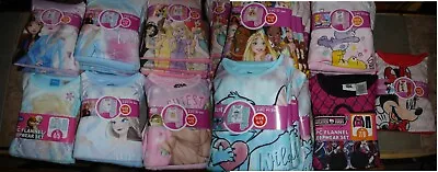 NEW Choice Flannel Pajama Set Disney Princess Frozen Stitch Minnie Care Bear • $11