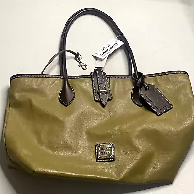 Dooney & Bourke Cindy Taupe Leather Tote Shopper Bag • $99