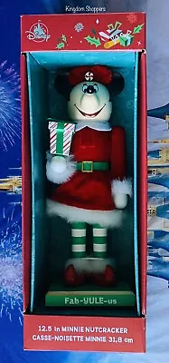 2020 Disney Parks Minnie Mouse Fab-YULE-us Christmas Holiday Nutcracker 12.5” • $99.95