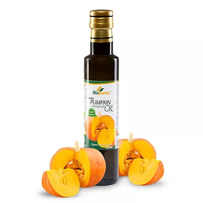 Biopurus Certified Organic Cold Pressed Pumpkin Unroasted Seed Oil 250ml • £15.10