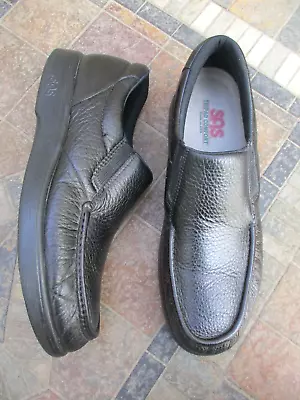 SAS Black Men's Slip Ons Soft Leather Loafers Shoes Very Nice 14 S  Narrow • $33.91