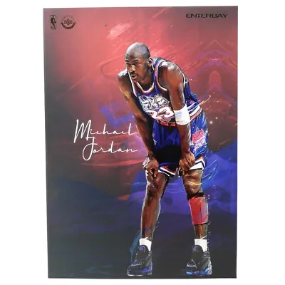 NBA X Enterbay Chicago Bulls Michael Jordan Real Masterpiece 1/6 Scale Figure Bl • $355