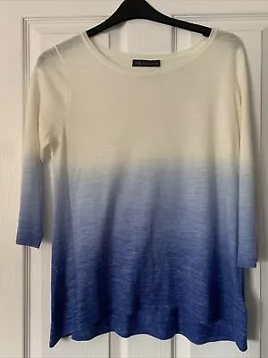 M&S Collection Light Summer Jumper Ladies Size 14  Acrylic And Linen • £12.50