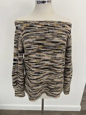 Viktoria & Woods Pebble Knit Off Shoulder Slouch Jumper Size 2 AU 10 Medium • $50