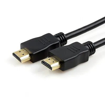 0.5m - 20m Gold HDMI Male To Male V1.4 Cable Lead Smart Full HD HDTV 4K ARC 3D  • £4.44