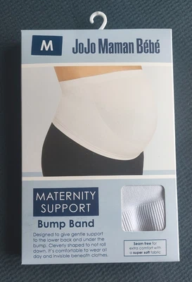 £7 • Buy Jojo Maman Bébé Maternity Support Bump Band, White Size M - RRP £14