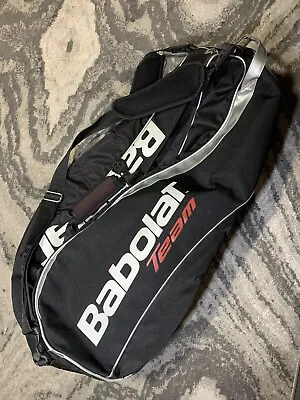 BABOLAT TEAM Multi Tennis Racquet THERMAL Carrying Bag Backpack Black CLEAN • $39.99