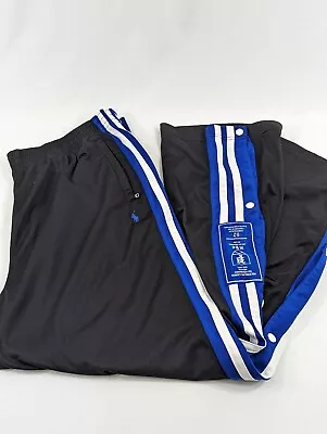 Vintage 90's Ralph Lauren Polo Black Blue RL Workout Pants Men's XL/ Breakaway  • $50