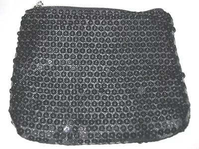 Black 4.75X5  Sequin Jasmine La Belle Coin Wallet  • $9.95