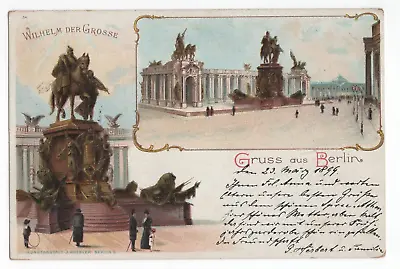 1899 German Berlin Wilhelm The Great Kaiser Wilhelm Postcard Emperor Der Grosse/ • $80.96