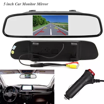 Parking Reverse 5  LCD Monitor/Mirror Car Rear View Screen For Backup Camera • $27.69