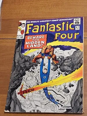 Fantastic Four #47 (1966) 1st Mention Of Galactus In Comics Make Offer Must Sell • $75