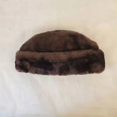 Vintage Dyed Mouton Fur Hat. Made In USA • $39