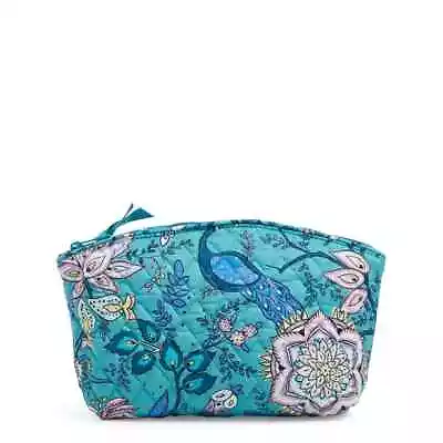 Vera Bradley Grand Travel Cosmetic Peacock Garden NWT Makeup Bag • $27.07