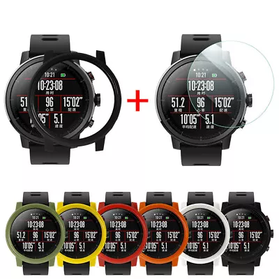 PC Case Cover For Xiaomi Huami AMAZFIT 2/2S Stratos Watch With Screen Protector  • $17.94