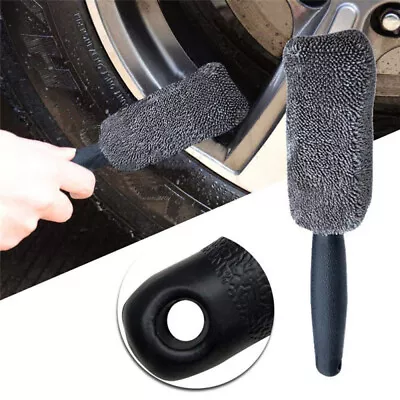 Microfiber Wheel Tire Rim Brush Portable Car Washing Cleaner For Car Wash Access • $16