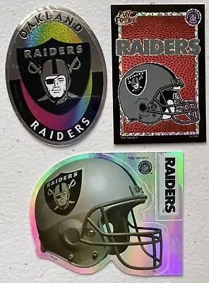 NFL  “ Oakland Raiders￼￼” Sticker /decals￼. Set Of 3. • $2.49