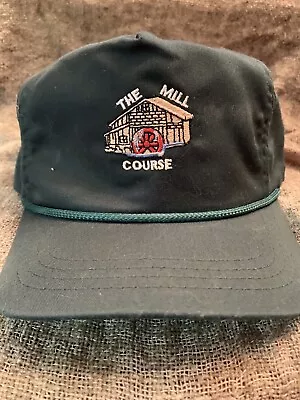 Vintage THE MILL GOLF COURSE Hat  By Duckster  Ajustable Size New Old Stock • $15.95