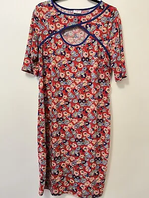 $39 • Buy Designer Leona Edmiston Fun Floral Design Dress, Size 3/Aus 14, Light Material