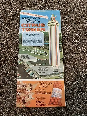 Vintage Rare - Wometco’s Florida Citrus Tower Brochure Pamphlet - Clermont • $19.99