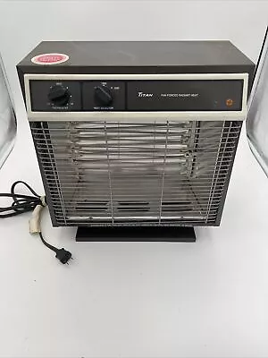 Vintage Titan RT-50 1500W Fan Forced Space Heater • $69.99