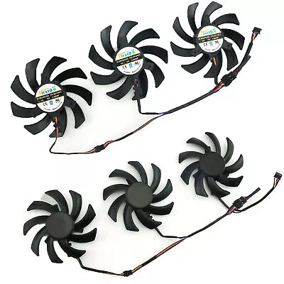 3 PCS Cooling Fans For Sapphire R9 380 390 Model Hunter R9 390X Ultra Platinum • $30.67
