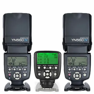 2X YONGNUO YN560 IV Flash Speedlite + YN560-TX II Controller Trigger For Nikon • $294