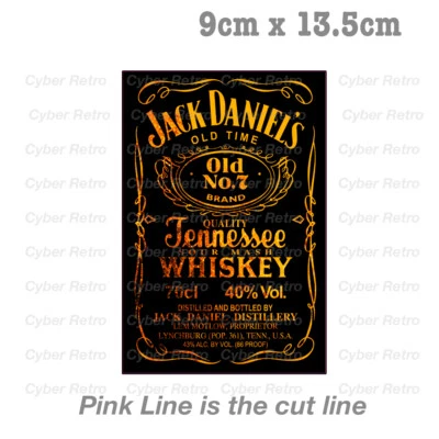 $6.69 • Buy Jack Daniels Whiskey Label Gold Logo - Fridge Bar  Decal  Sticker 