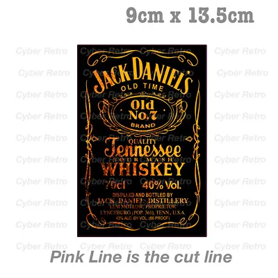 Jack Daniels Whiskey Label Gold Logo - Fridge Bar  Decal  Sticker  • $6.90