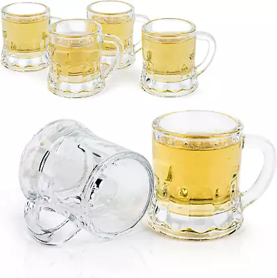 Shot Glasses With HandleMini Beer Mug Shot GlassesParty Home Dining Beverage D • $24.44
