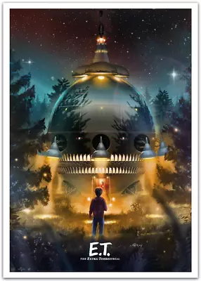 E.T. THE EXTRA-TERRESTRIAL Andy Fairhurst Movie Poster Print Art 16.5x23.4 Mondo • $119.99
