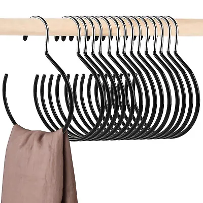 £3.48 • Buy Hanging Hook Holders For Ties Metal Belt Hanger Belt Rack Scarf Ring Hangers