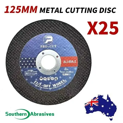 $25.99 • Buy 25PC 125mm CUTTING DISC METAL CUT OFF WHEEL ANGLE GRINDER THIN STEEL STAINLESS