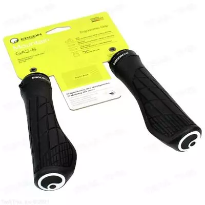 Ergon GA3-S Ergonomic Lock-On Trail Fitness MTB Handlebar Bicycle Grips - Black • $27.95