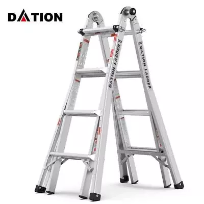 Maocao Hoom 12-Step Stool 250Lb Capacity Multi-Position Ladder+Aluminum+Foldable • $422.28