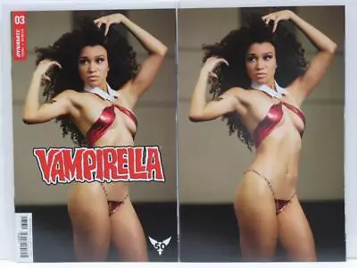 Vampirella #3E & #3H MAI S Photo Cosplay Variant Lot Of 2 Dynamite New 2019 NM- • $8