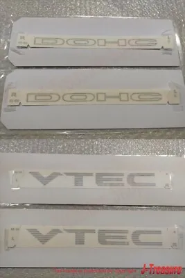 HONDA CIVIC EG6 EK4 SiR Genuine Side  DOHC   VTEC  Sticker Decal Black Set OEM • $84.59