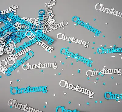 3X Christening Confetti Blue Baby Boy Table Decorations Party Scatter Glitz 14G • £3.55