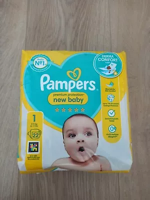 Pampers Nappies Size 1 New Baby 22pcs • £3.50