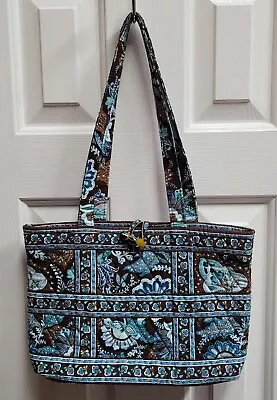 Vera Bradley Java Blue Tic Tac Purse Hand Bag Quilted Toggle Closure • $17.95