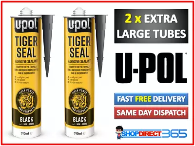 £17.95 • Buy 2 X UPOL Tiger Seal PU Adhesive Sealant Black Seam Trim Windows/Bond/Body UP0727