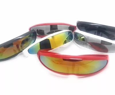 $7.99 • Buy Futuristic Narrow X-men Cyclops Color Mirrored Lens Visor New Sunglasses