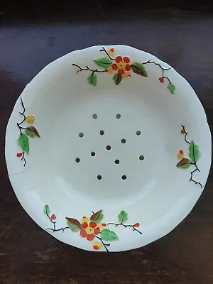 T F & S Ltd Phoenix Blossom Vintage Art Deco Rare China Salad Drainer Bowl&Plate • £60