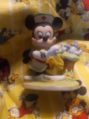 Disney Ceramic Nurse Minnie Mouse And Sick Bird • $26
